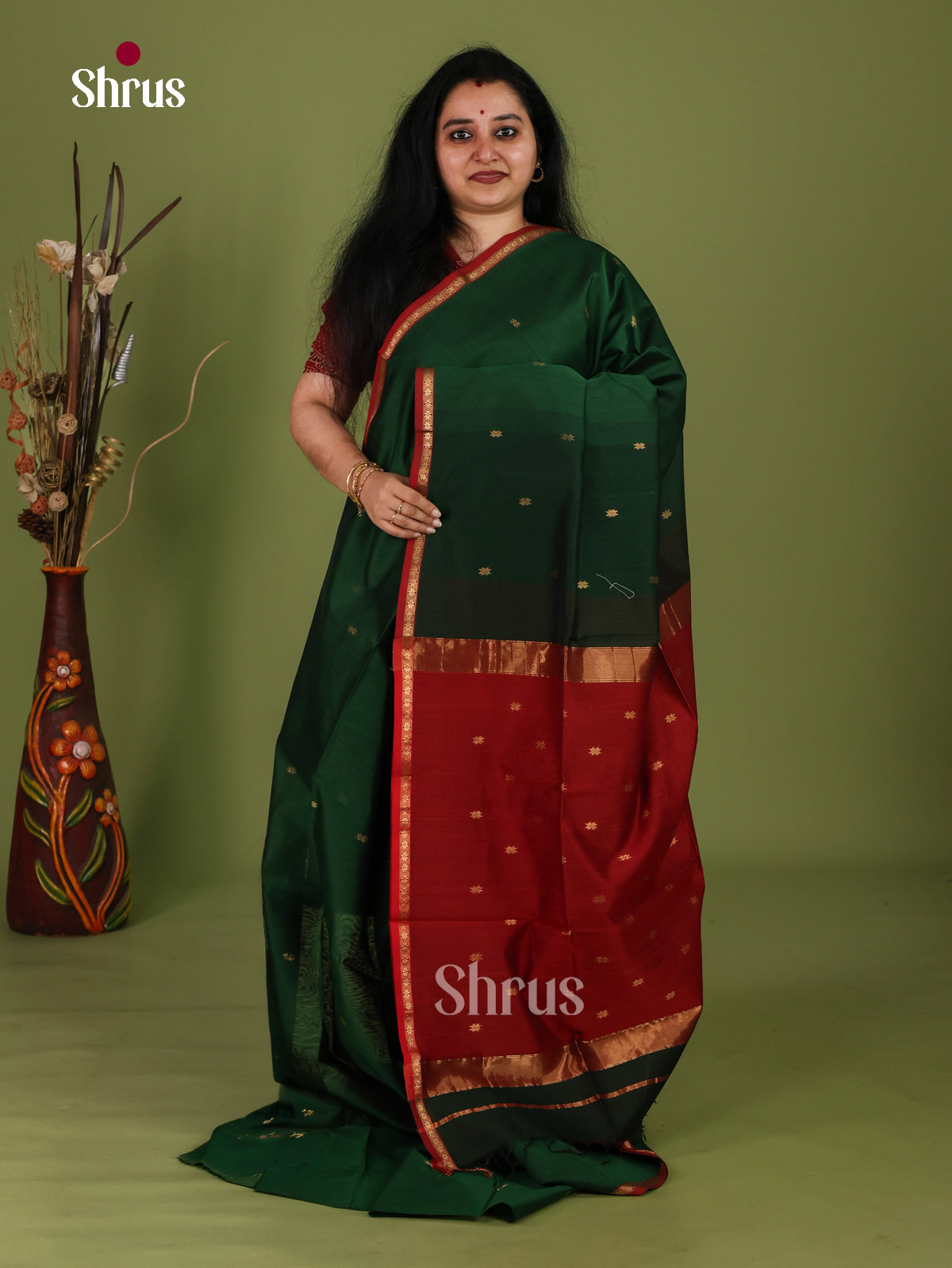 Maheshwari silkcotton Saree - EJ03114