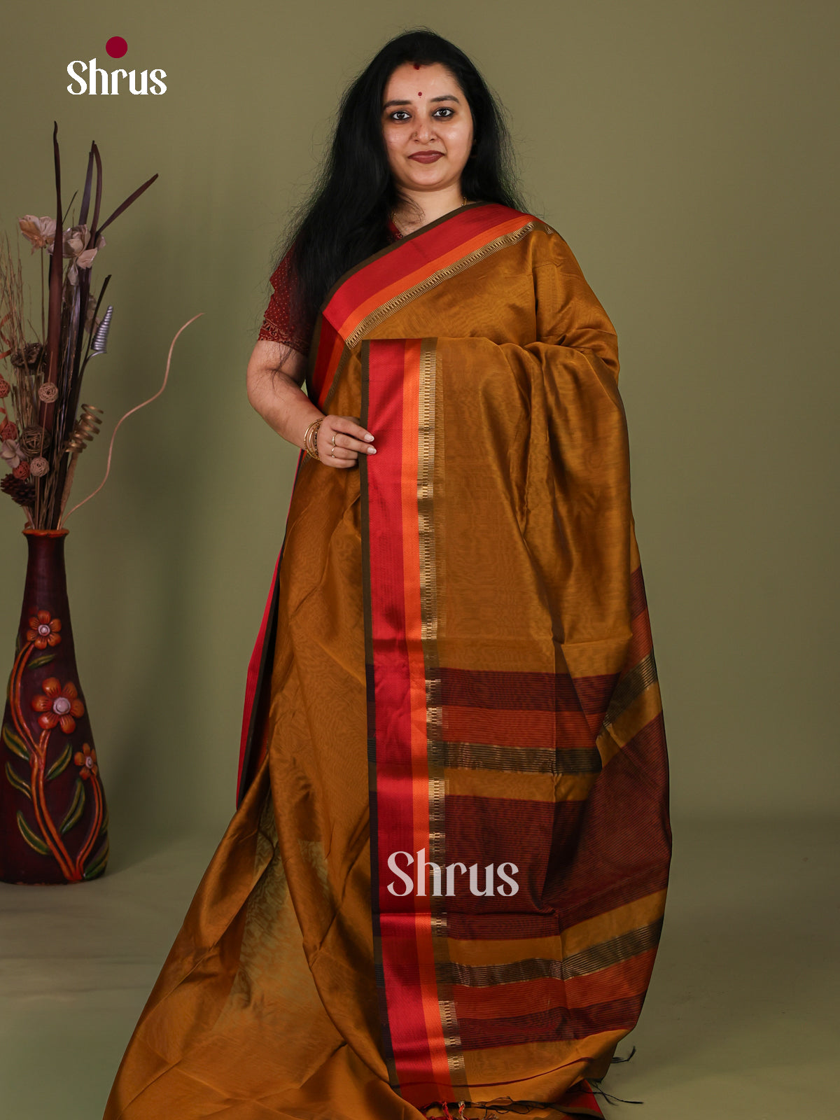 Maheshwari silkcotton Saree - EJ03124