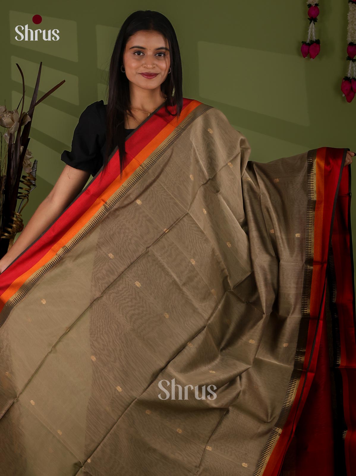 Maheshwari silkcotton Saree - EJ03136