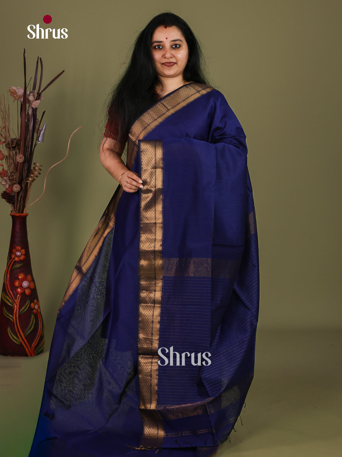 Maheshwari silkcotton Saree - EJ03139