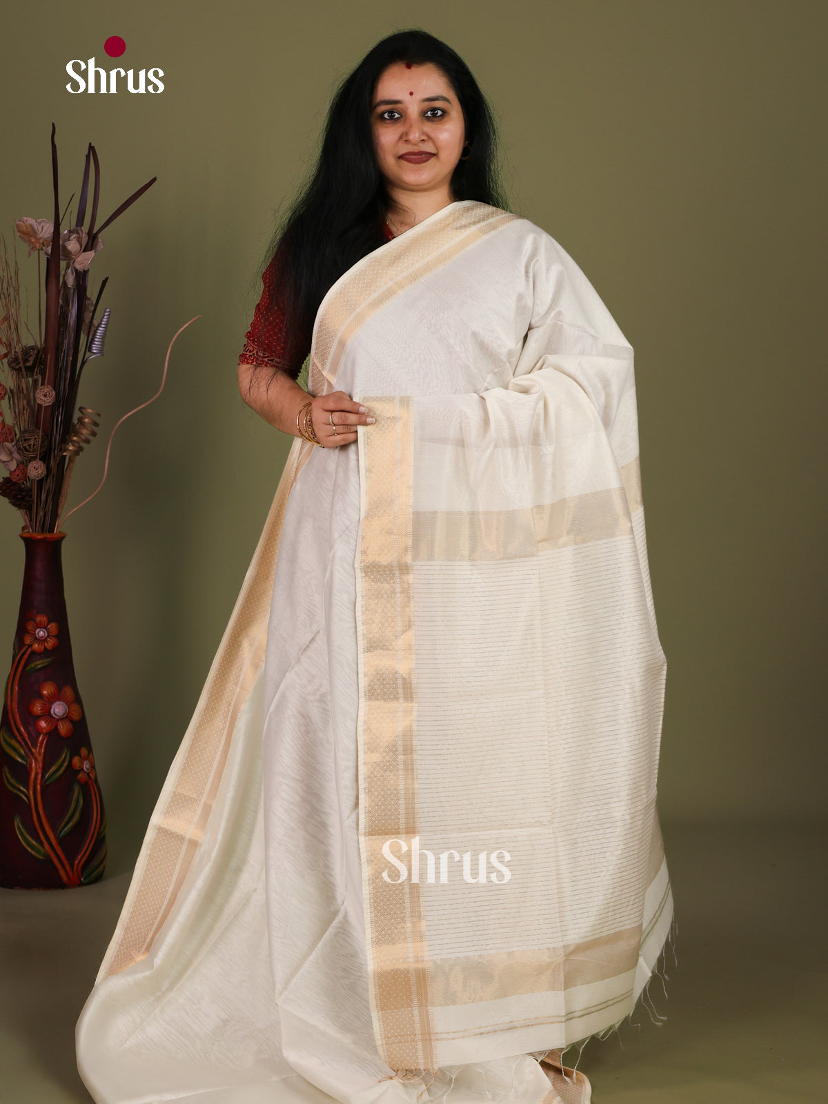 Maheshwari silkcotton Saree - EJ03140