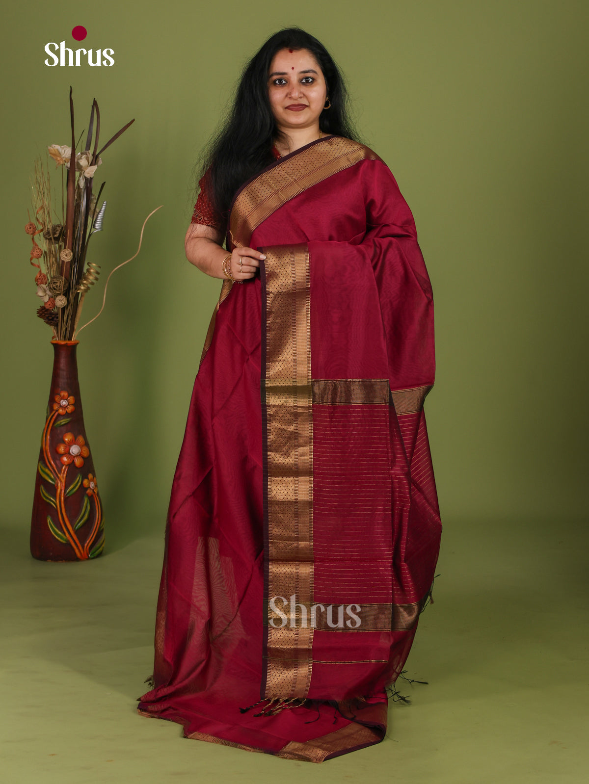 Maheshwari silkcotton Saree - EJ03142