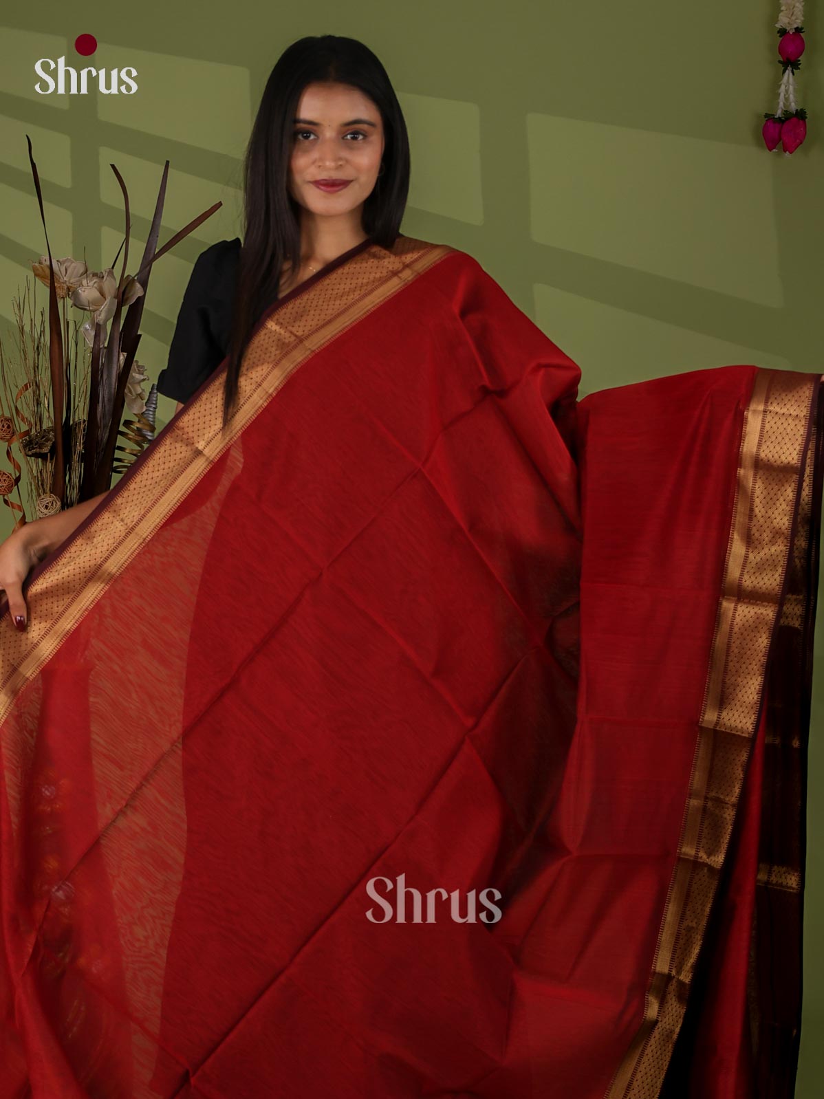 Maheshwari silkcotton Saree - EJ03145