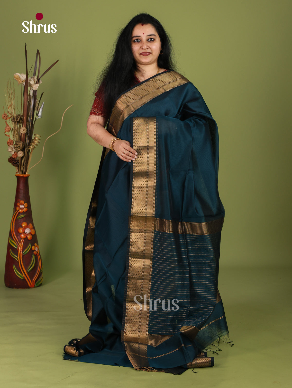 Maheshwari silkcotton Saree - EJ03150