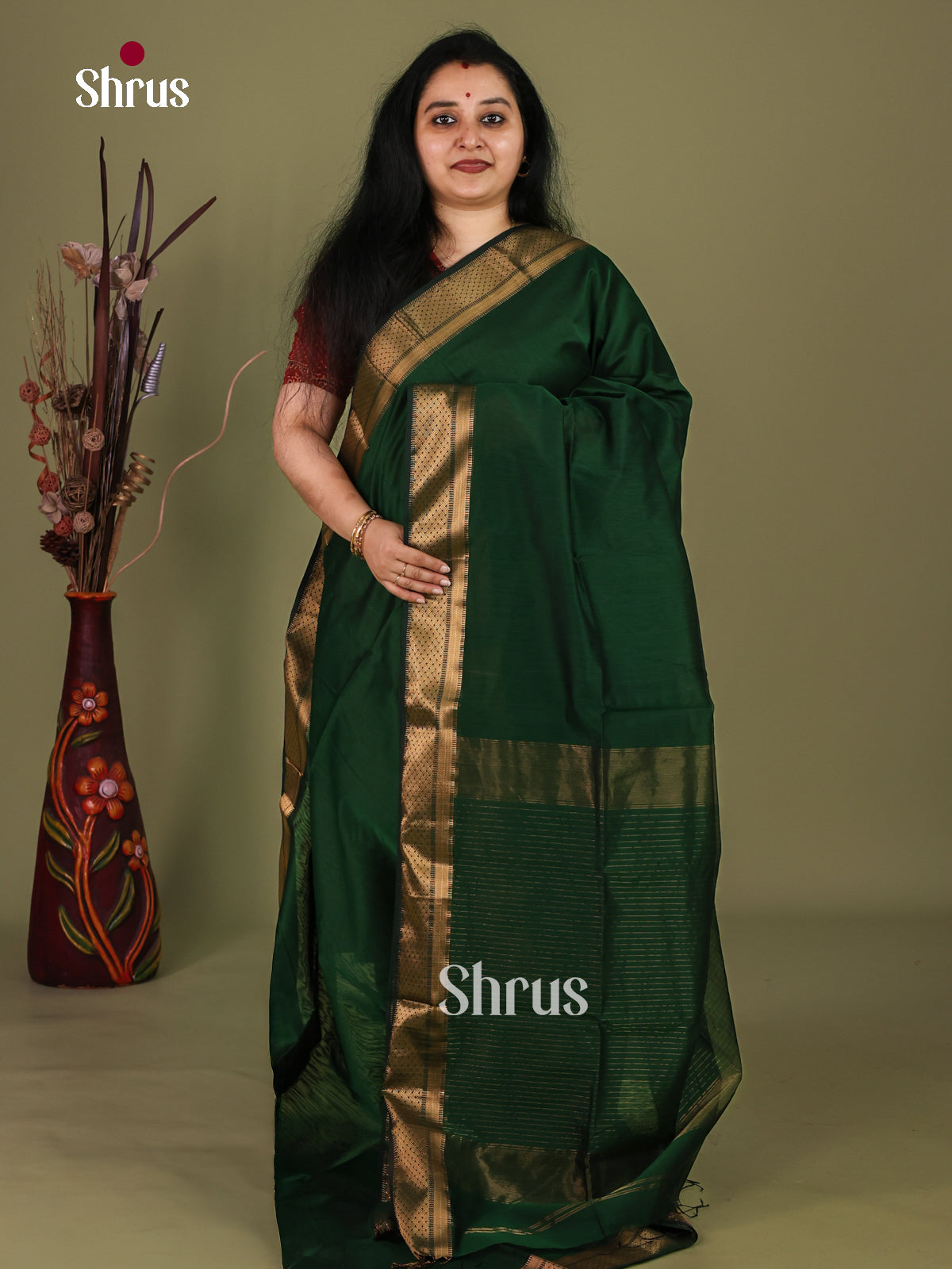 Maheshwari silkcotton Saree - EJ03153