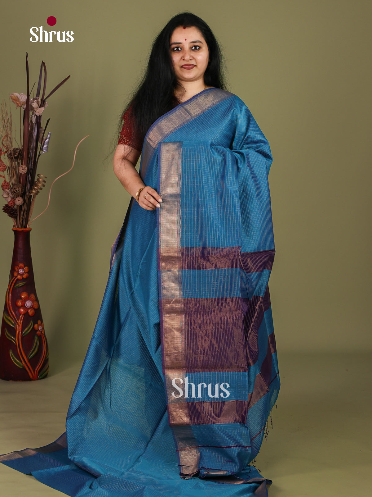 Maheshwari silkcotton Saree - EJ03158