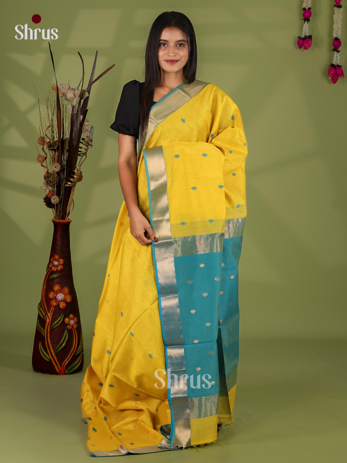 Maheshwari silkcotton Saree - EJ03165