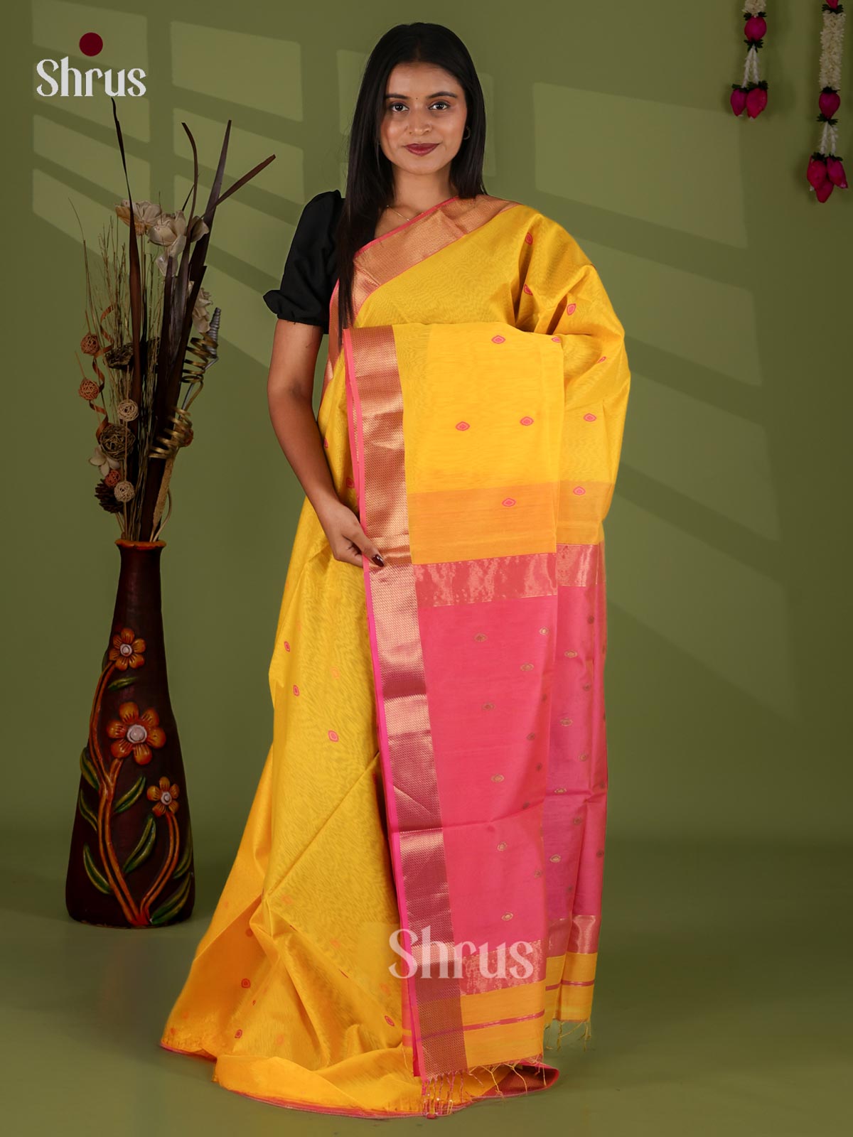 Maheshwari silkcotton Saree - EJ03166