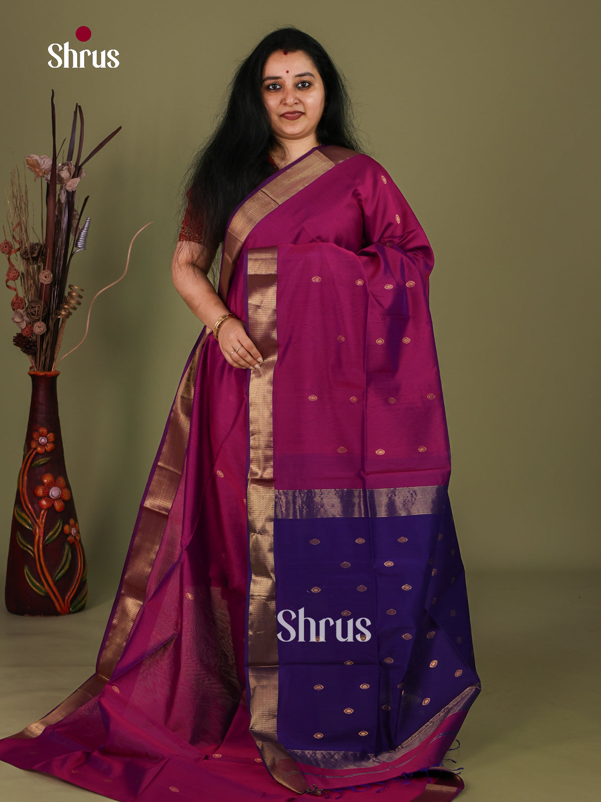 Maheshwari silkcotton Saree - EJ03168