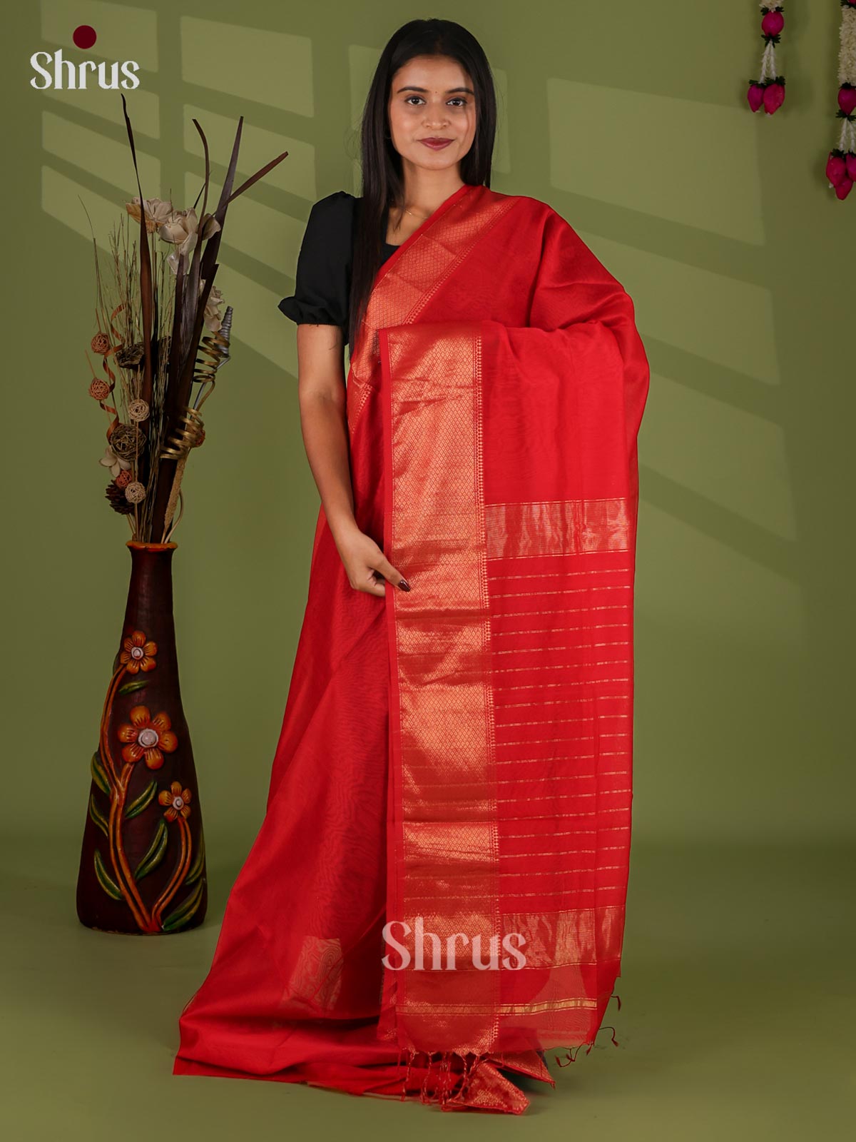 Maheshwari silkcotton Saree - EJ03178