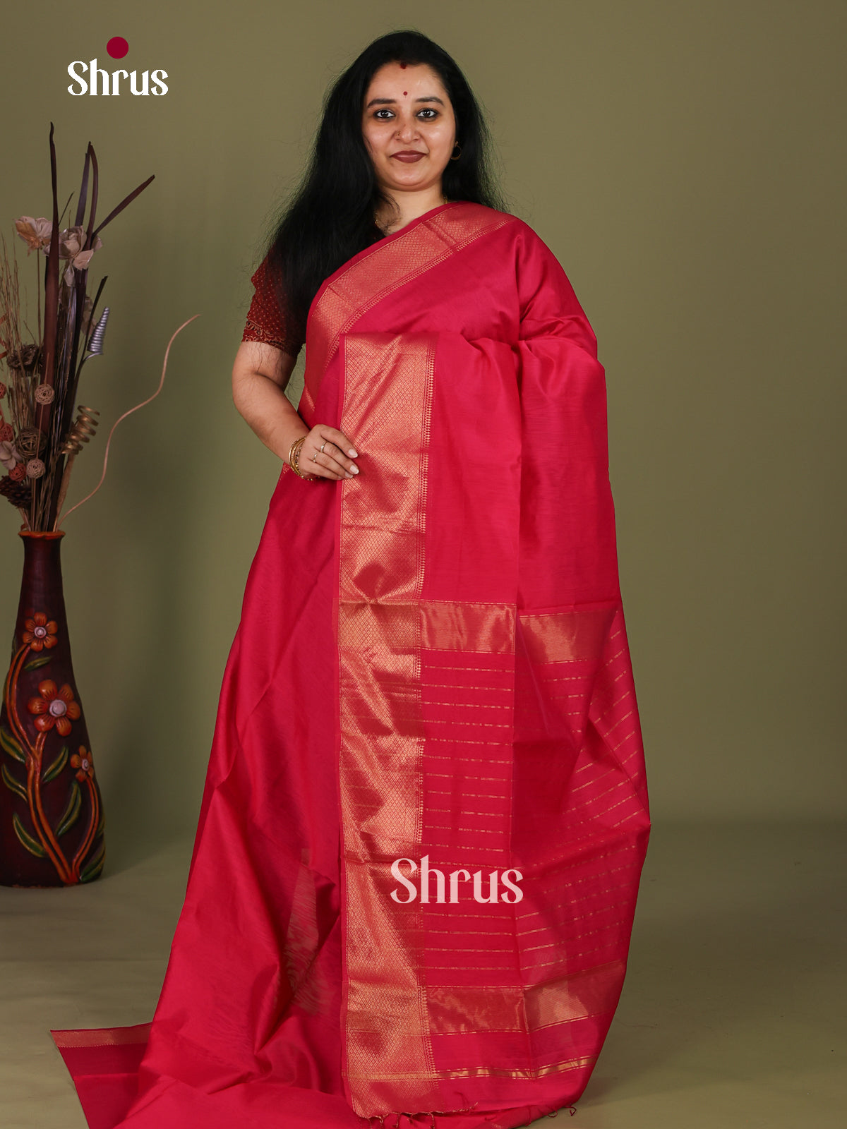 Maheshwari silkcotton Saree - EJ03182