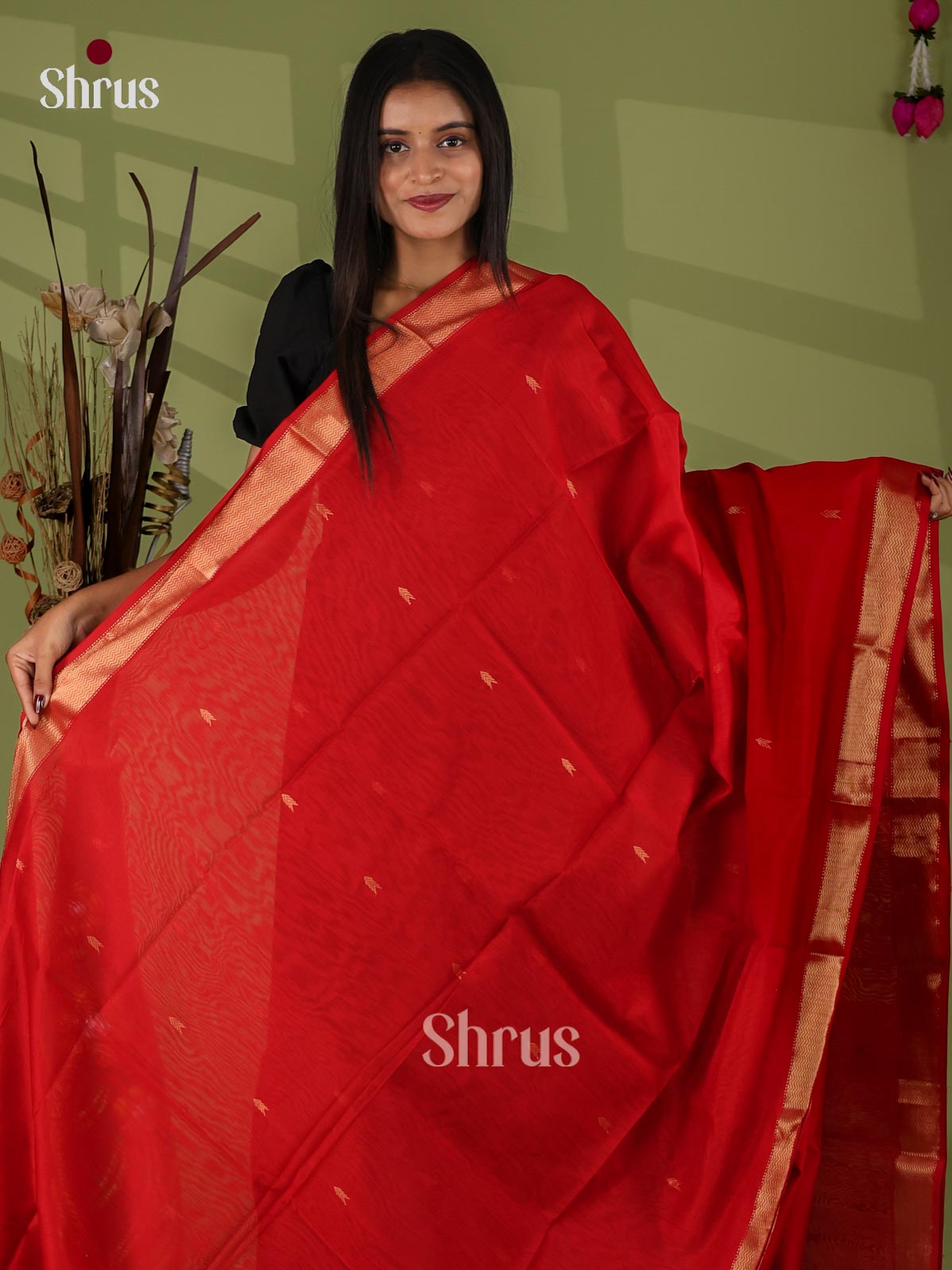 Maheshwari silkcotton Saree - EJ03192
