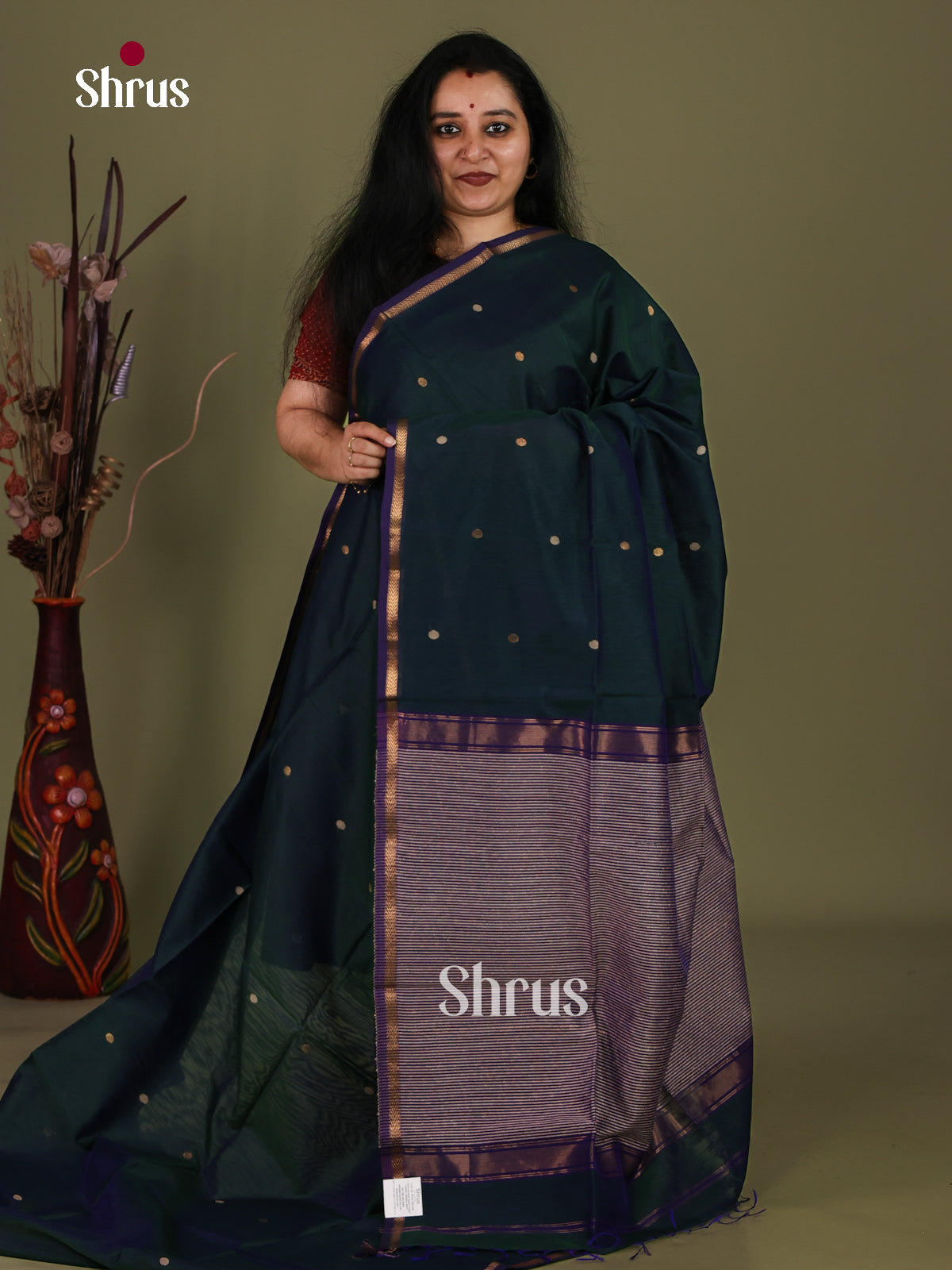 Maheshwari silkcotton Saree - EJ03196