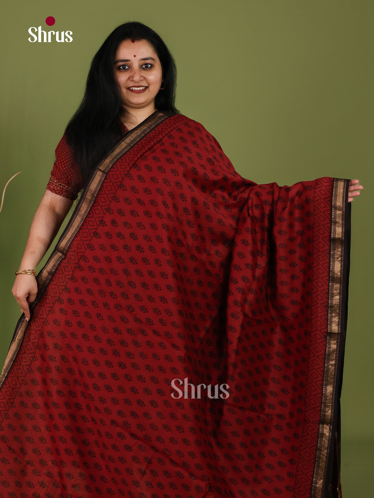 Maheshwari silkcotton Saree - EJ03206