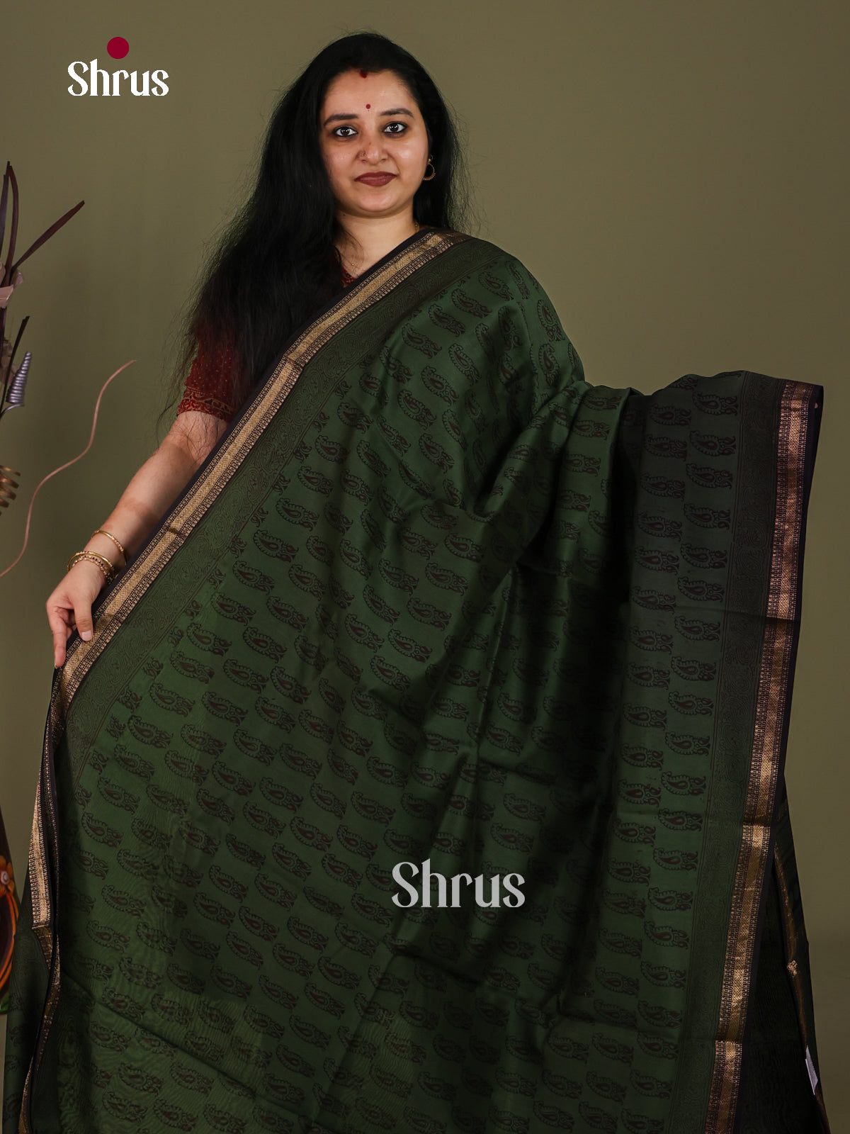 Maheshwari silkcotton Saree - EJ03208