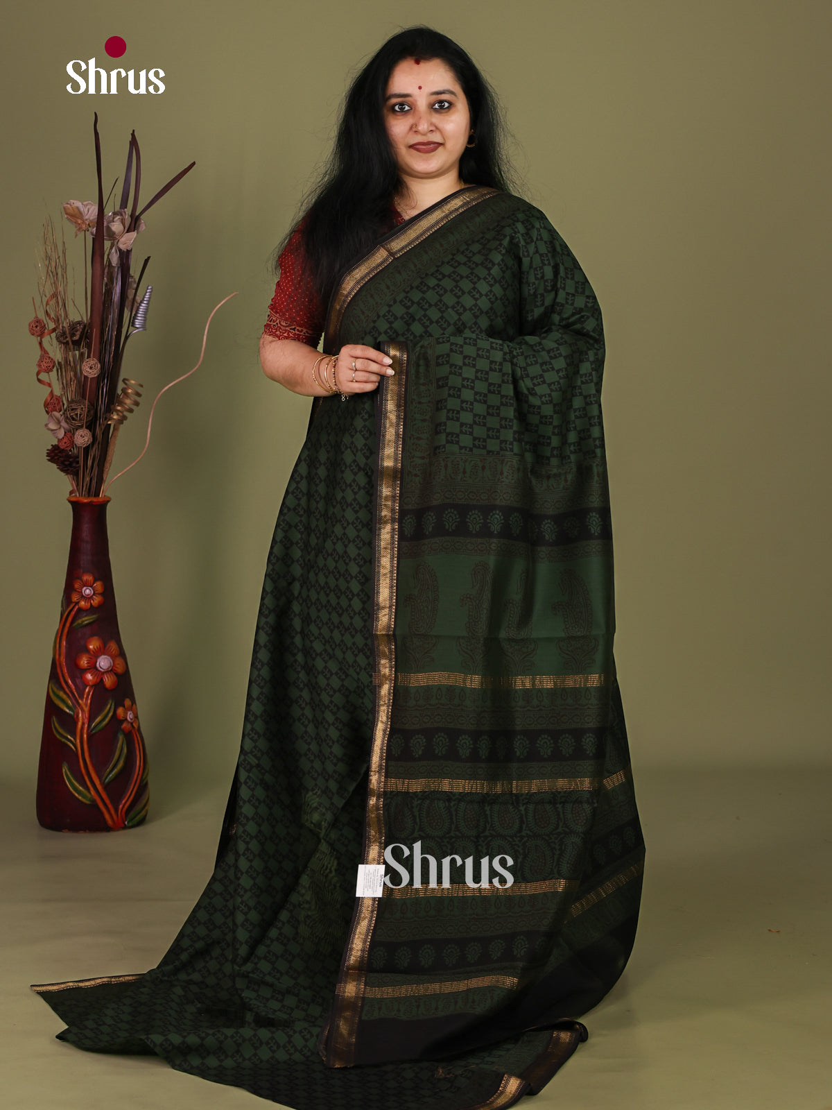 Maheshwari silkcotton Saree - EJ03210