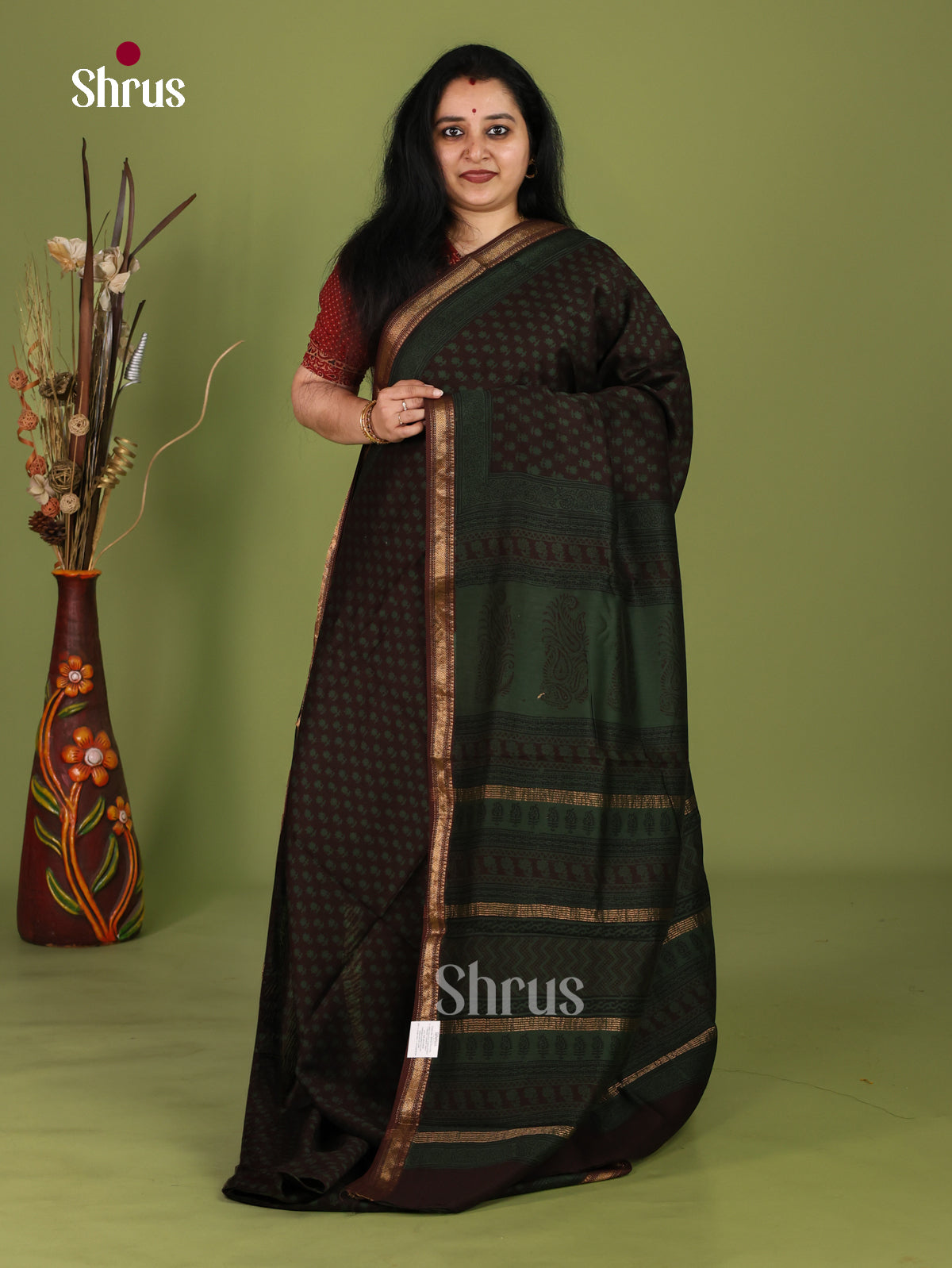 Maheshwari silkcotton Saree - EJ03213
