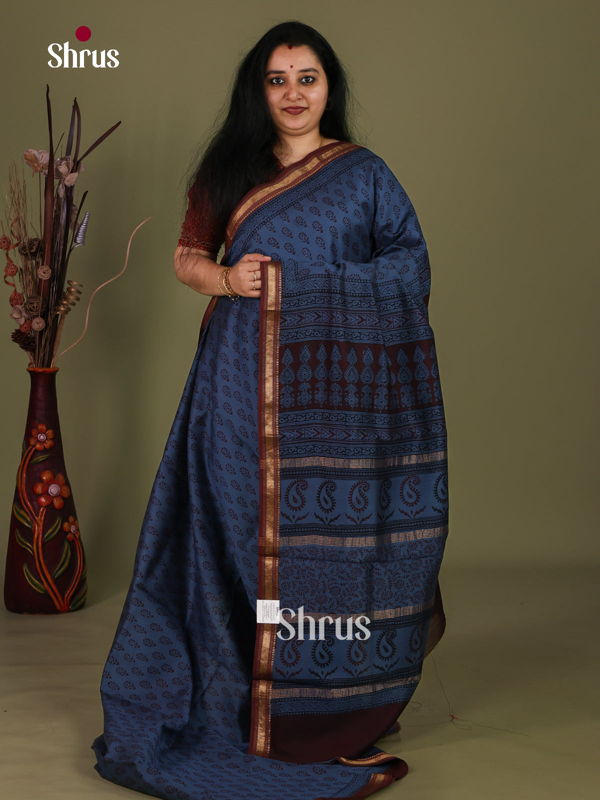 Maheshwari silkcotton Saree - EJ03214