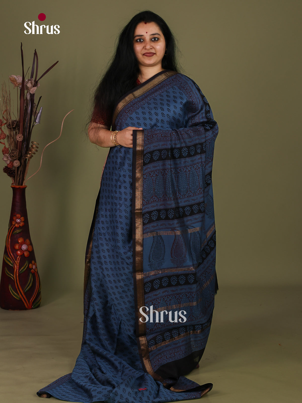 Maheshwari silkcotton Saree - EJ03215