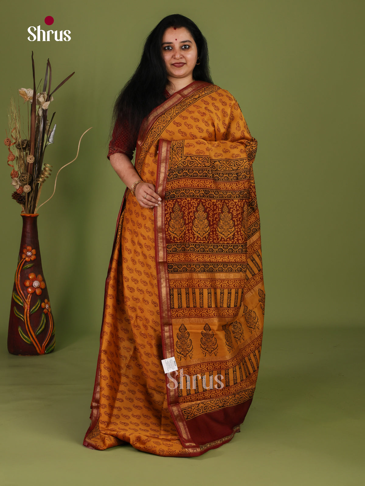 Maheshwari silkcotton Saree - EJ03217