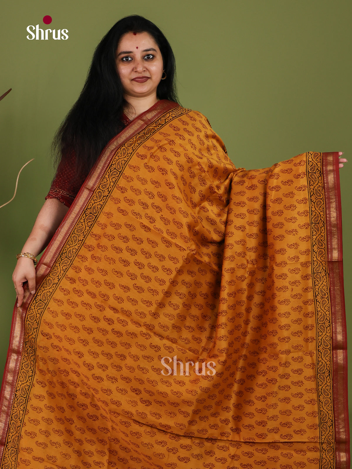 Maheshwari silkcotton Saree - EJ03217