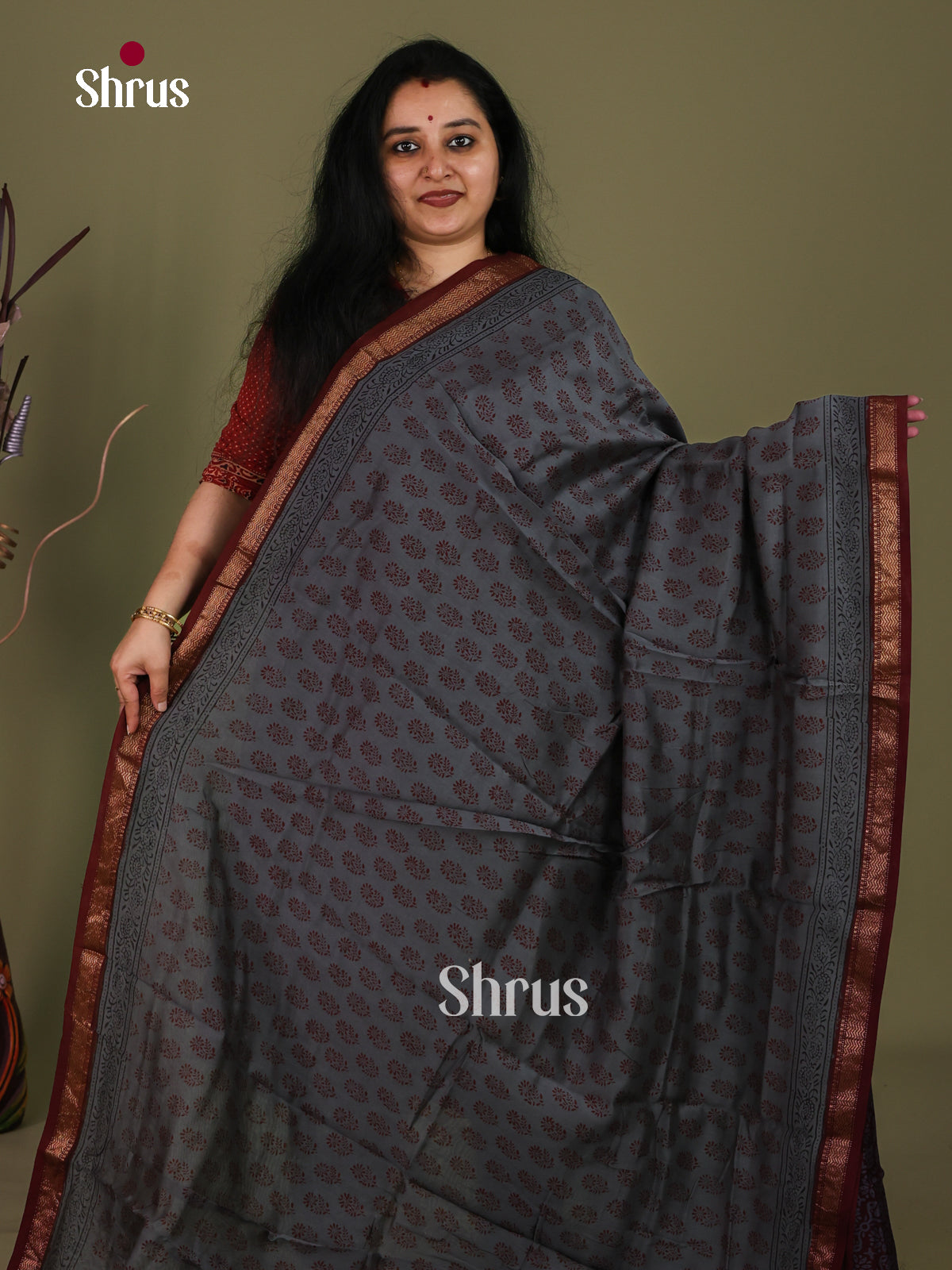 Maheshwari silkcotton Saree - EJ03218