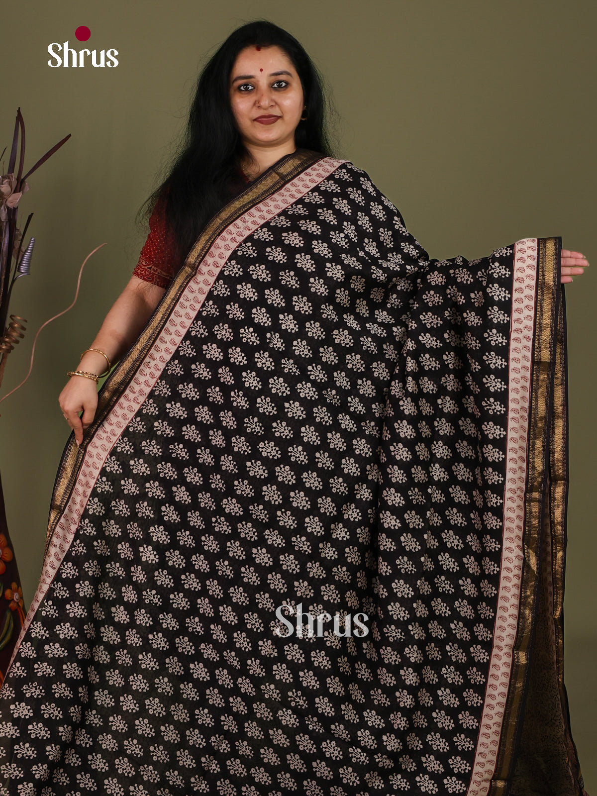 Maheshwari silkcotton Saree - EJ03220