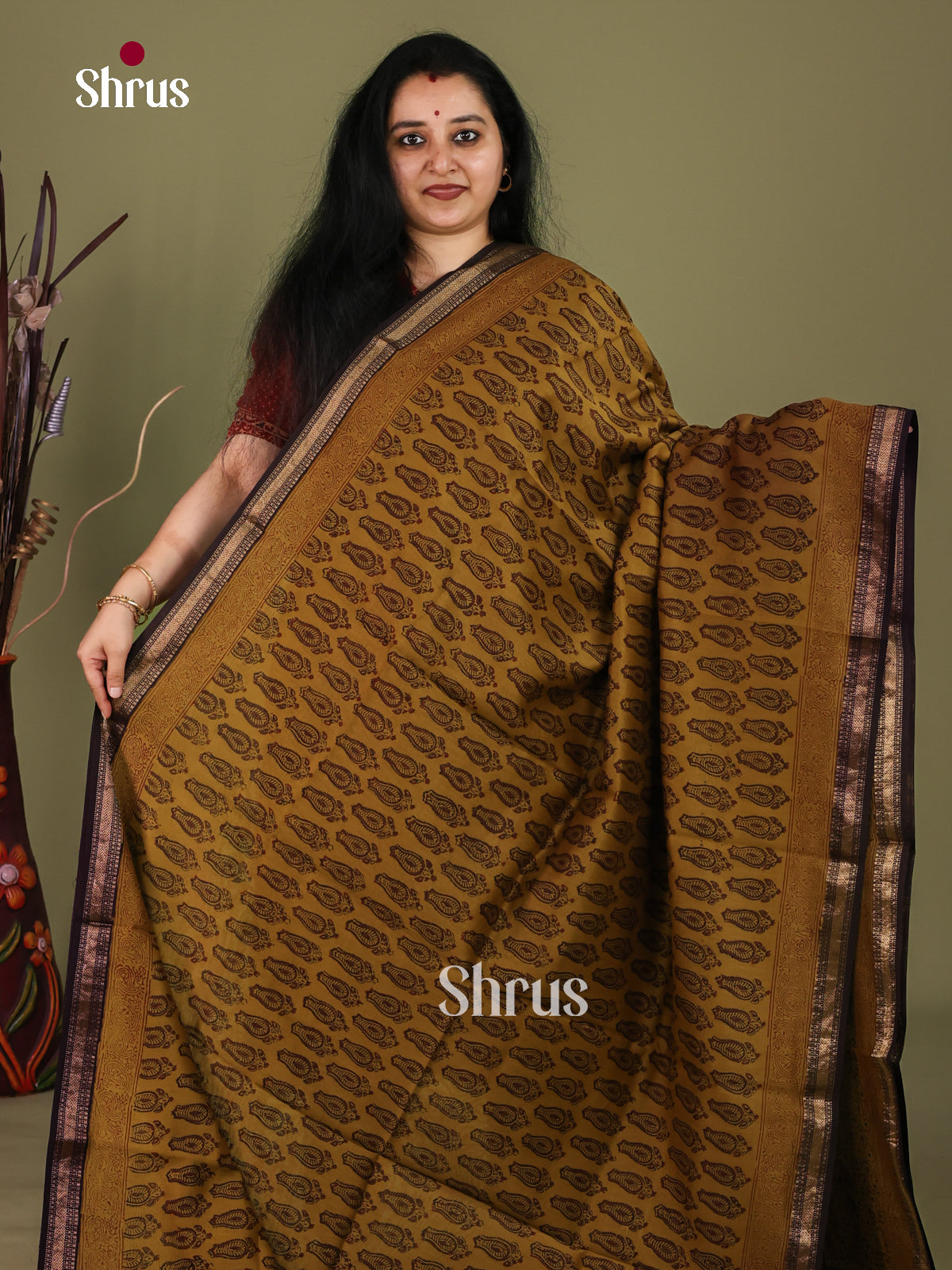 Maheshwari silkcotton Saree - EJ03223