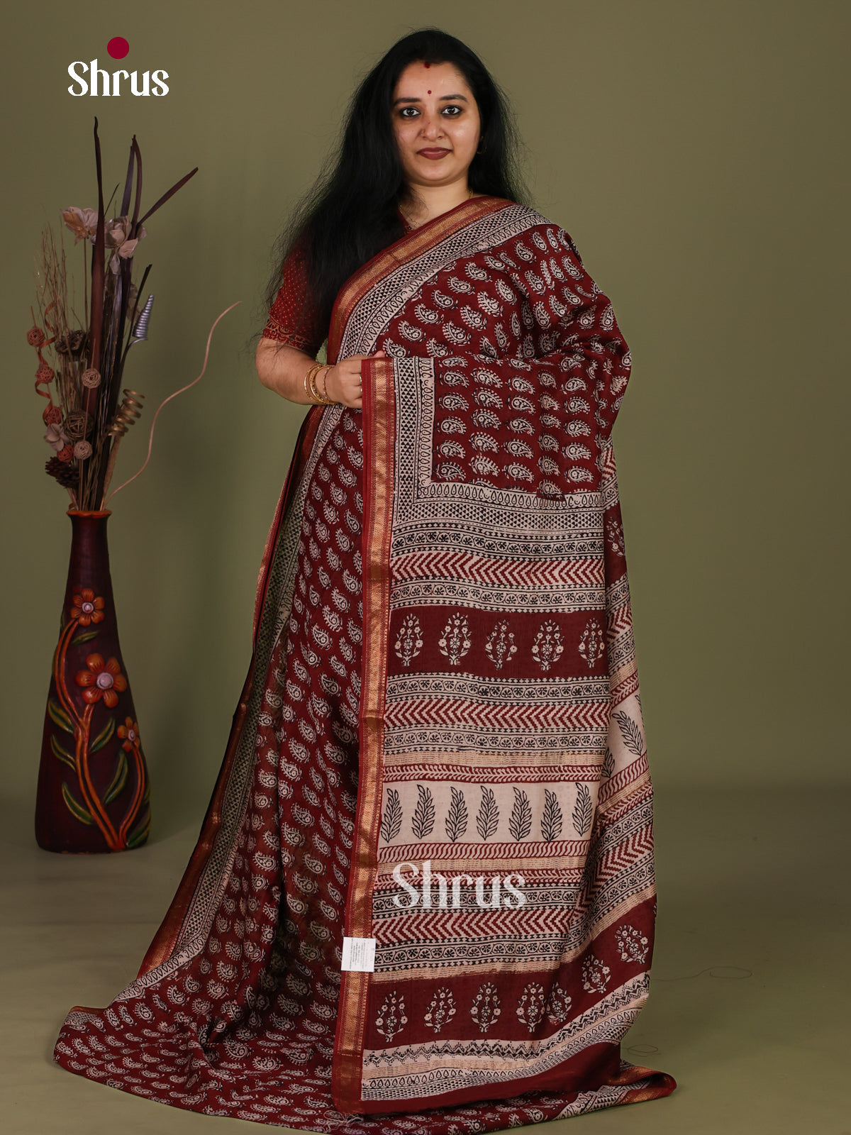Maheshwari silkcotton Saree - EJ03224