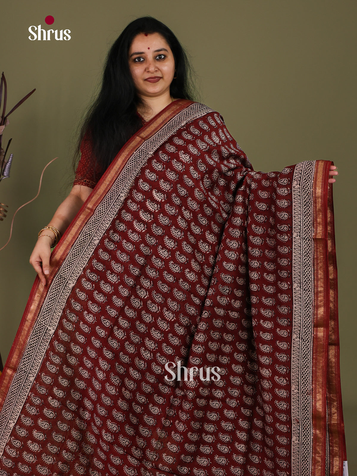 Maheshwari silkcotton Saree - EJ03224