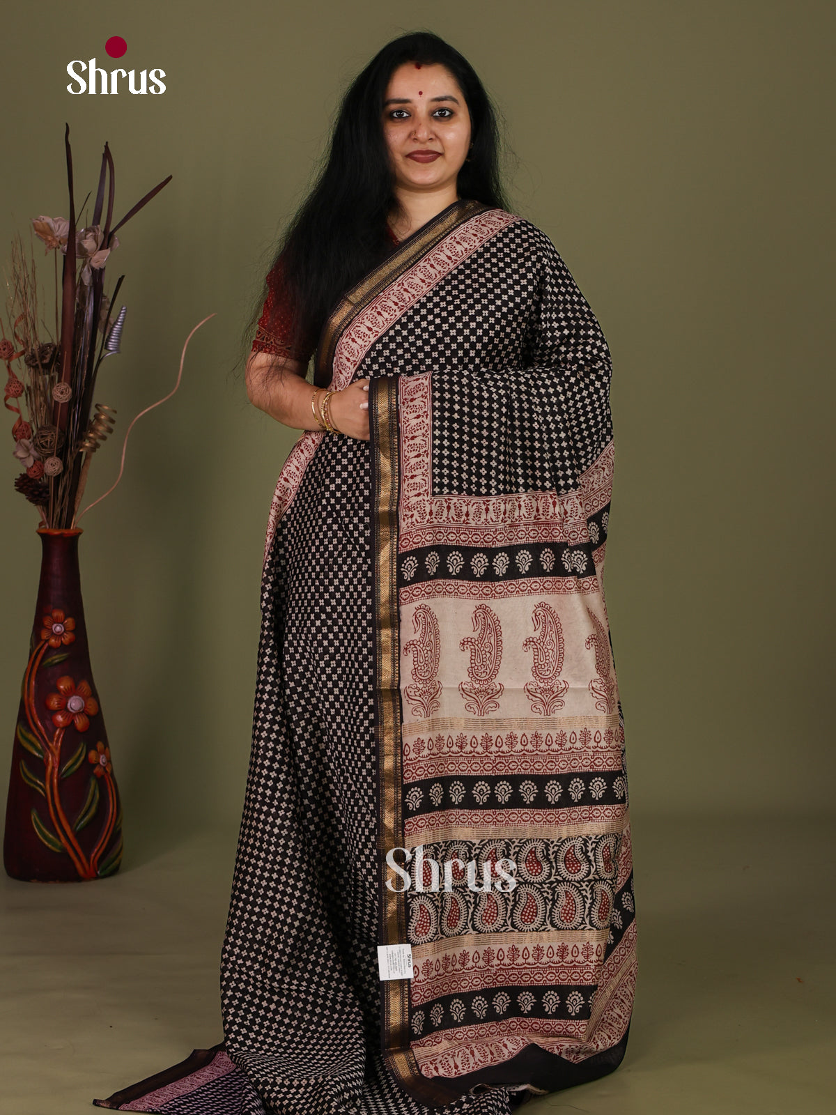 Maheshwari silkcotton Saree - EJ03225
