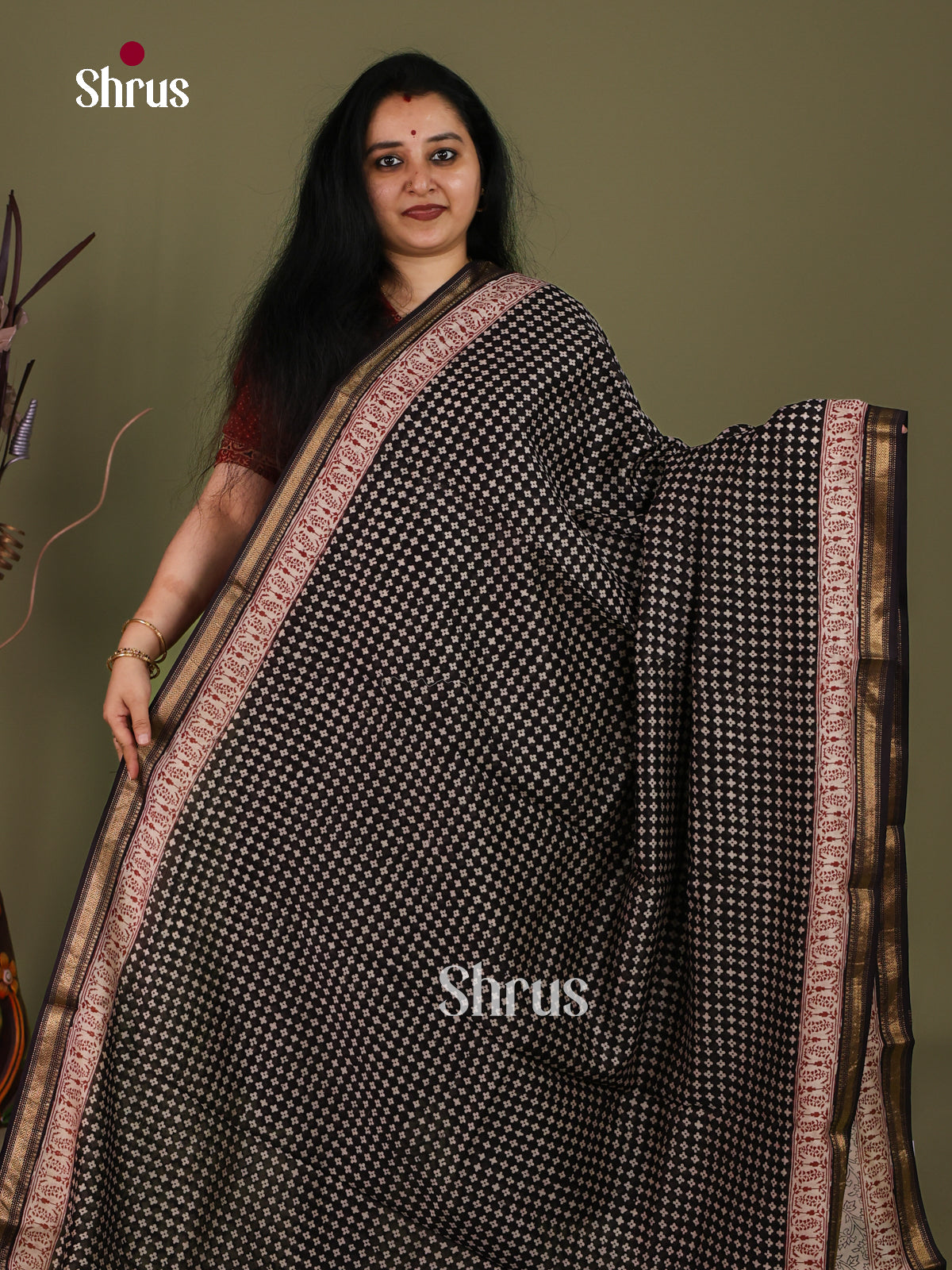Maheshwari silkcotton Saree - EJ03225