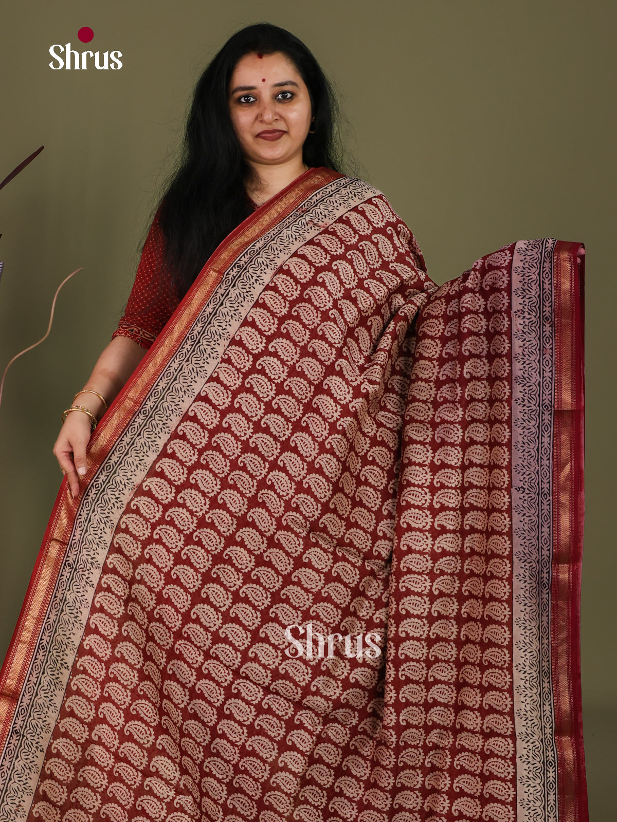 Maheshwari silkcotton Saree - EJ03226