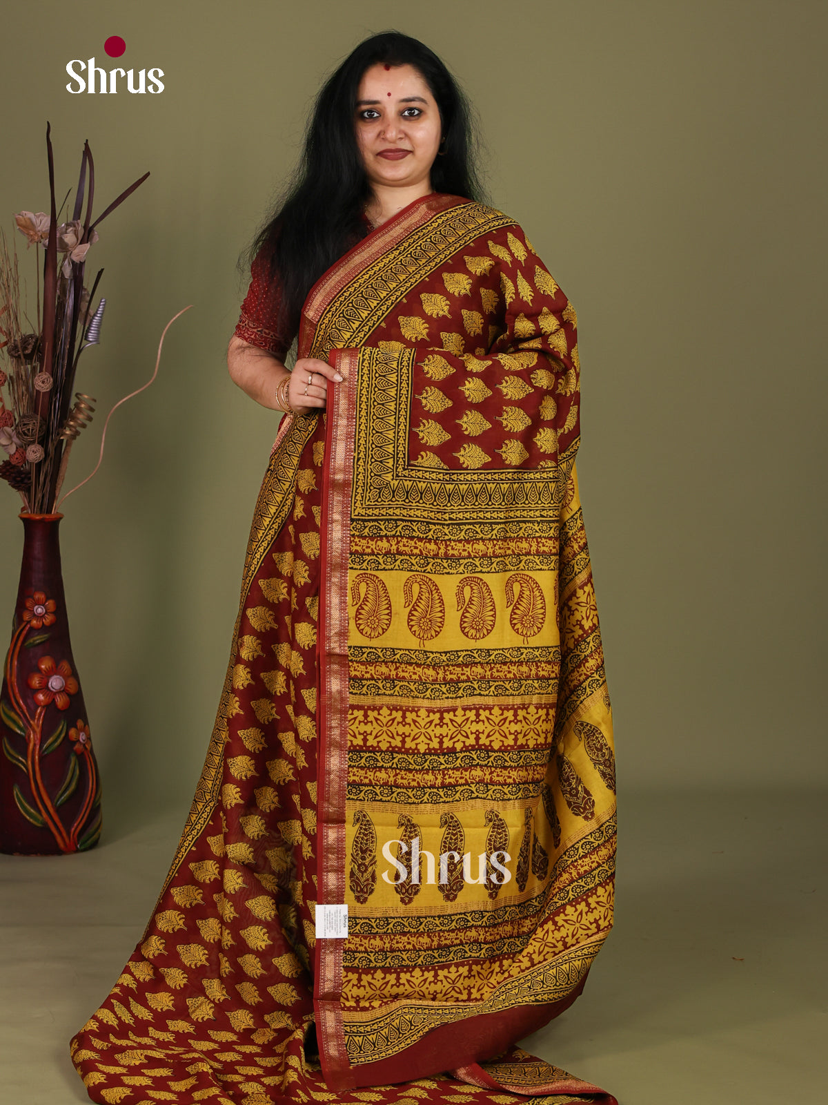 Maheshwari silkcotton Saree - EJ03227