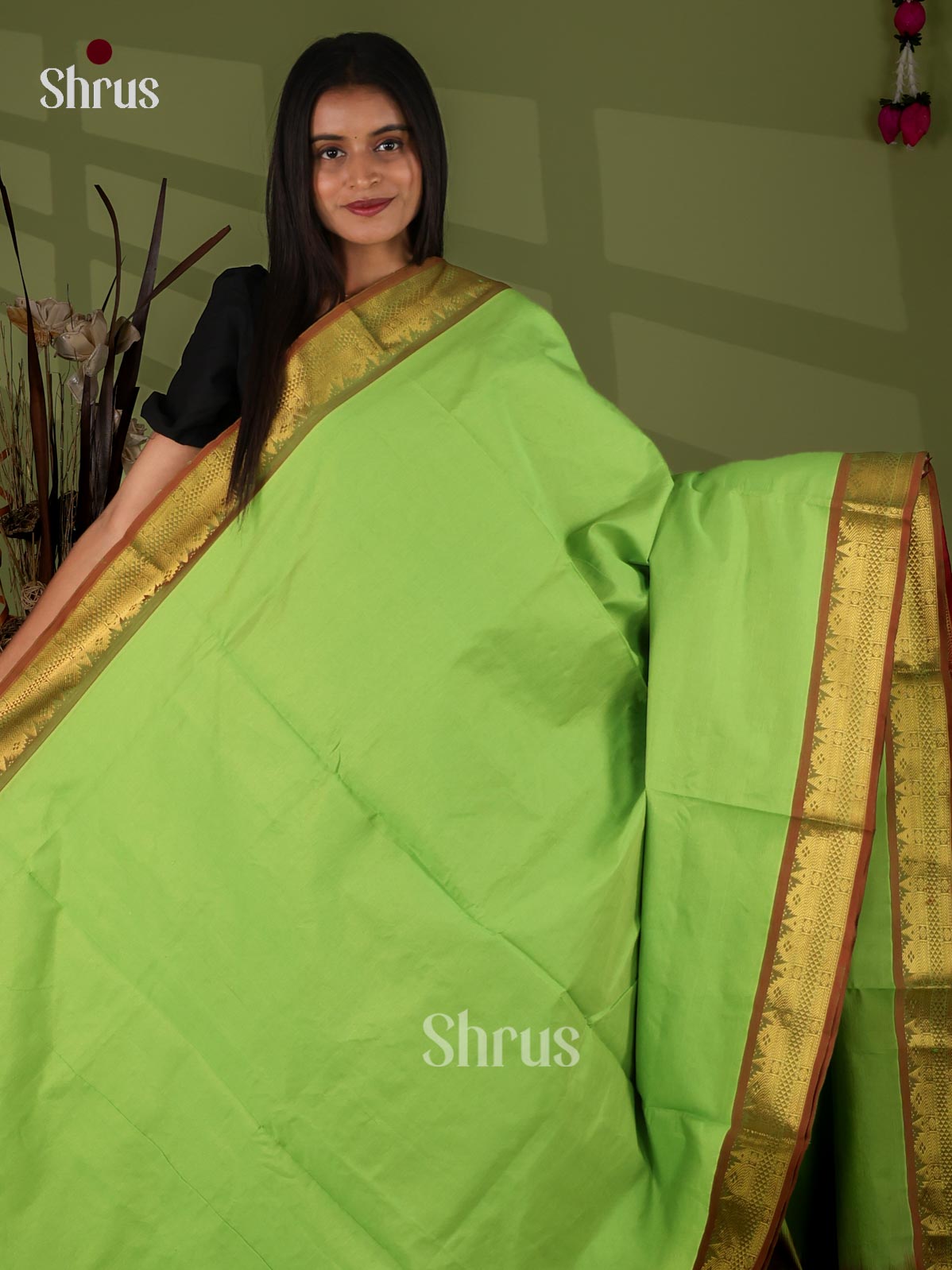 Silkcotton-halfpure Saree - EJ04199