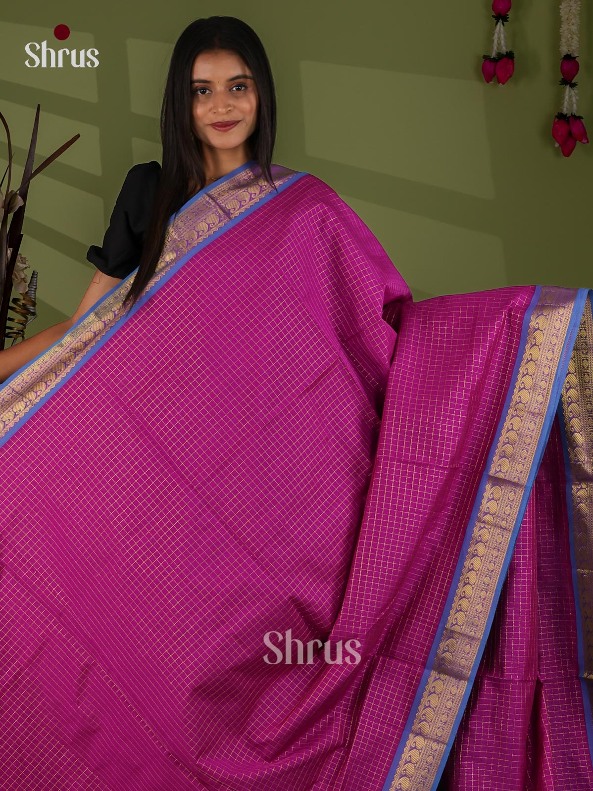 Silkcotton-halfpure Saree - EJ04235