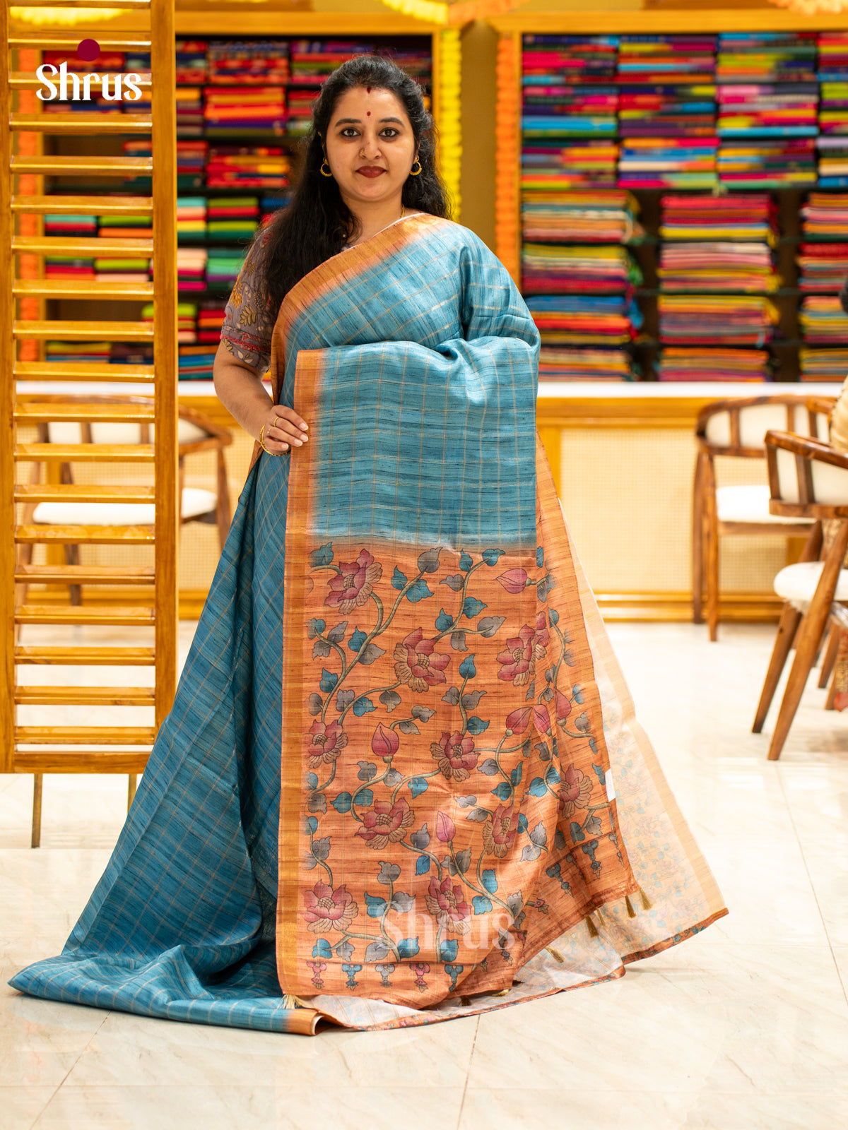 Printed Semi Tussar Saree - EJ04383