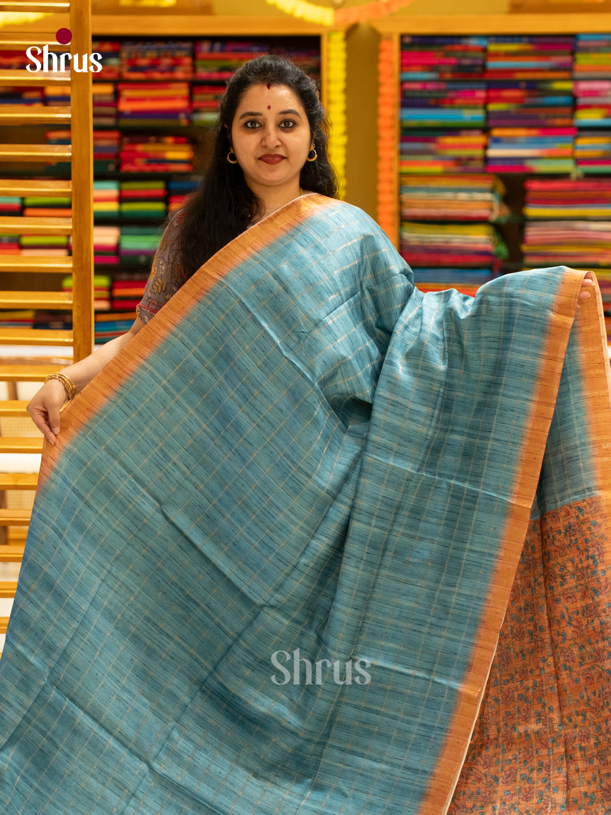 Printed Semi Tussar Saree - EJ04383