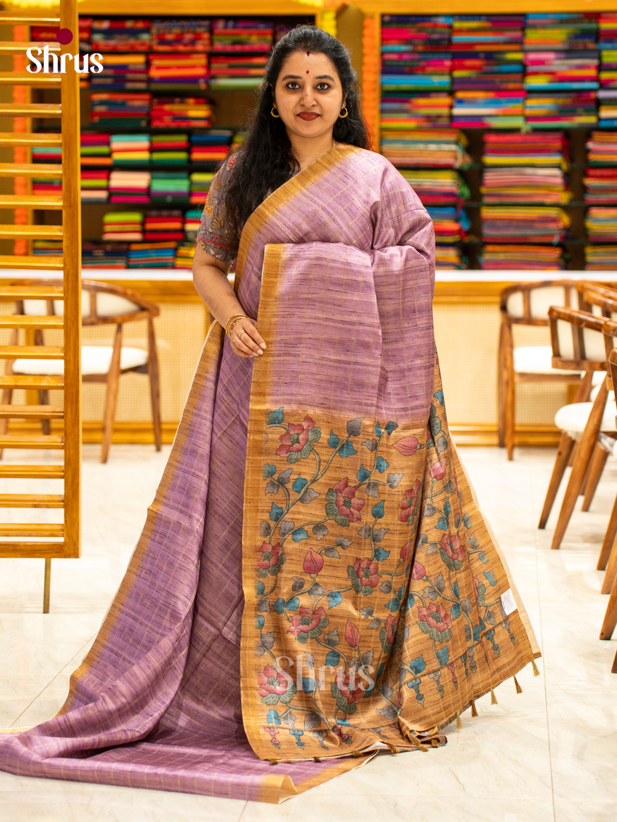 Printed Semi Tussar Saree - EJ04386