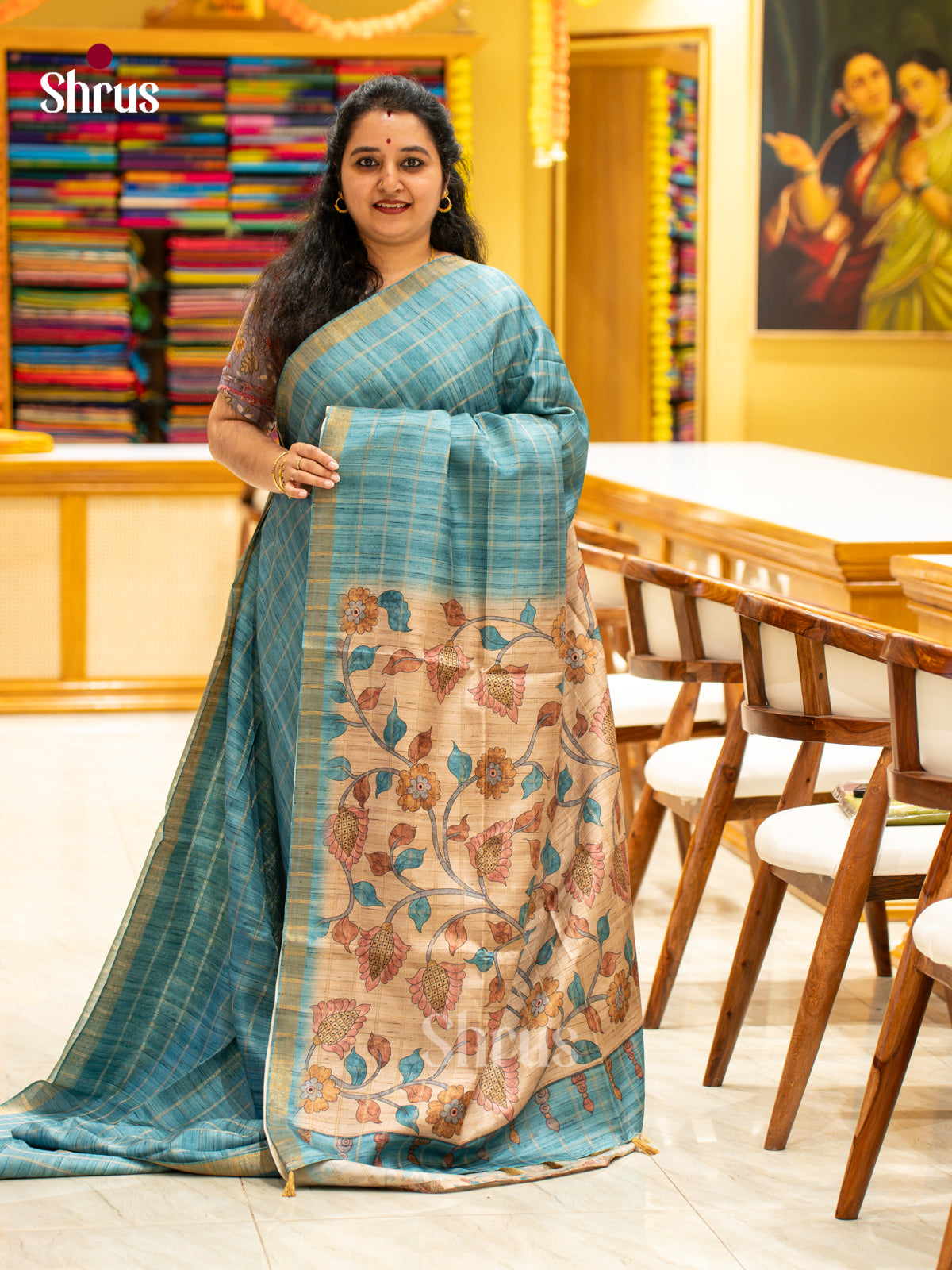 Printed Semi Tussar Saree - EJ04390