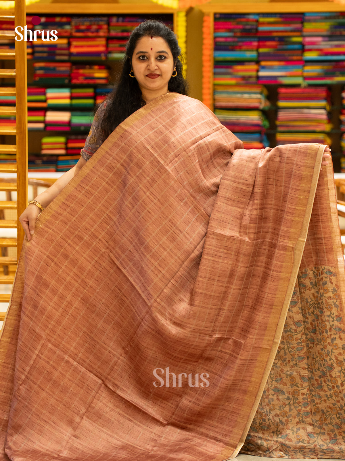 Printed Semi Tussar Saree - EJ04392