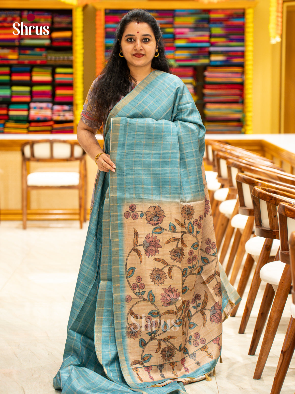 Printed Semi Tussar Saree - EJ04394
