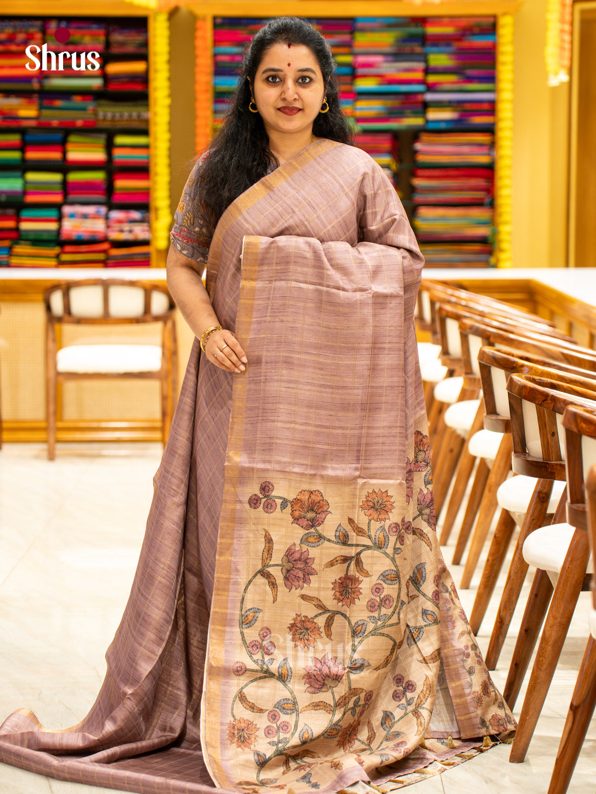 Printed Semi Tussar Saree - EJ04395