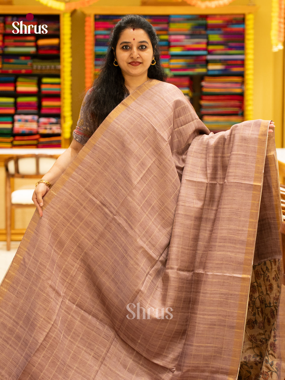 Printed Semi Tussar Saree - EJ04395