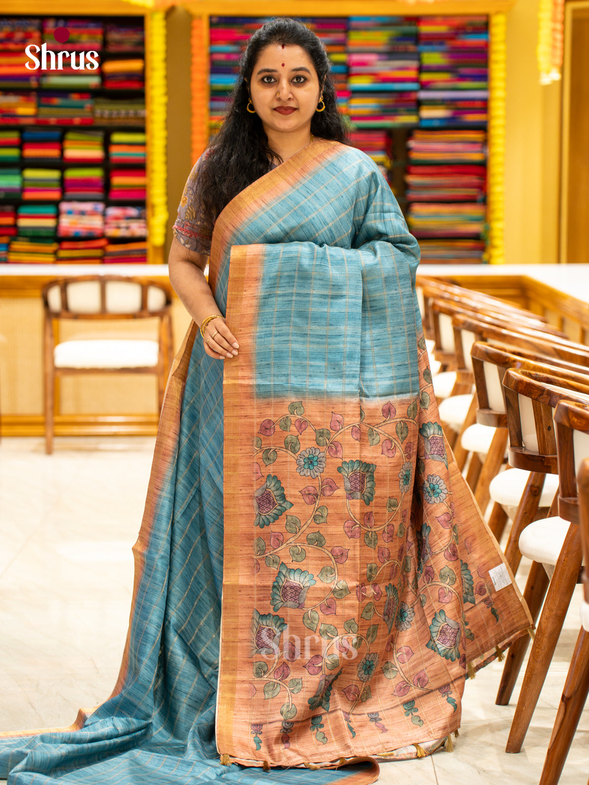 Printed Semi Tussar Saree - EJ04399