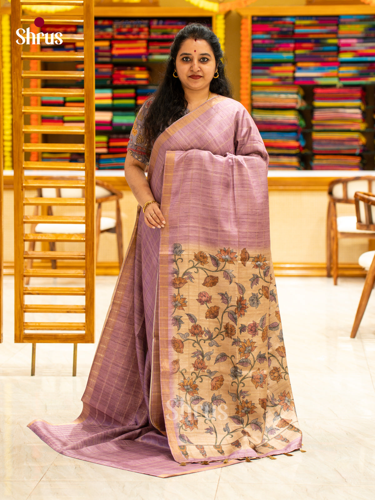 Printed Semi Tussar Saree - EJ04404