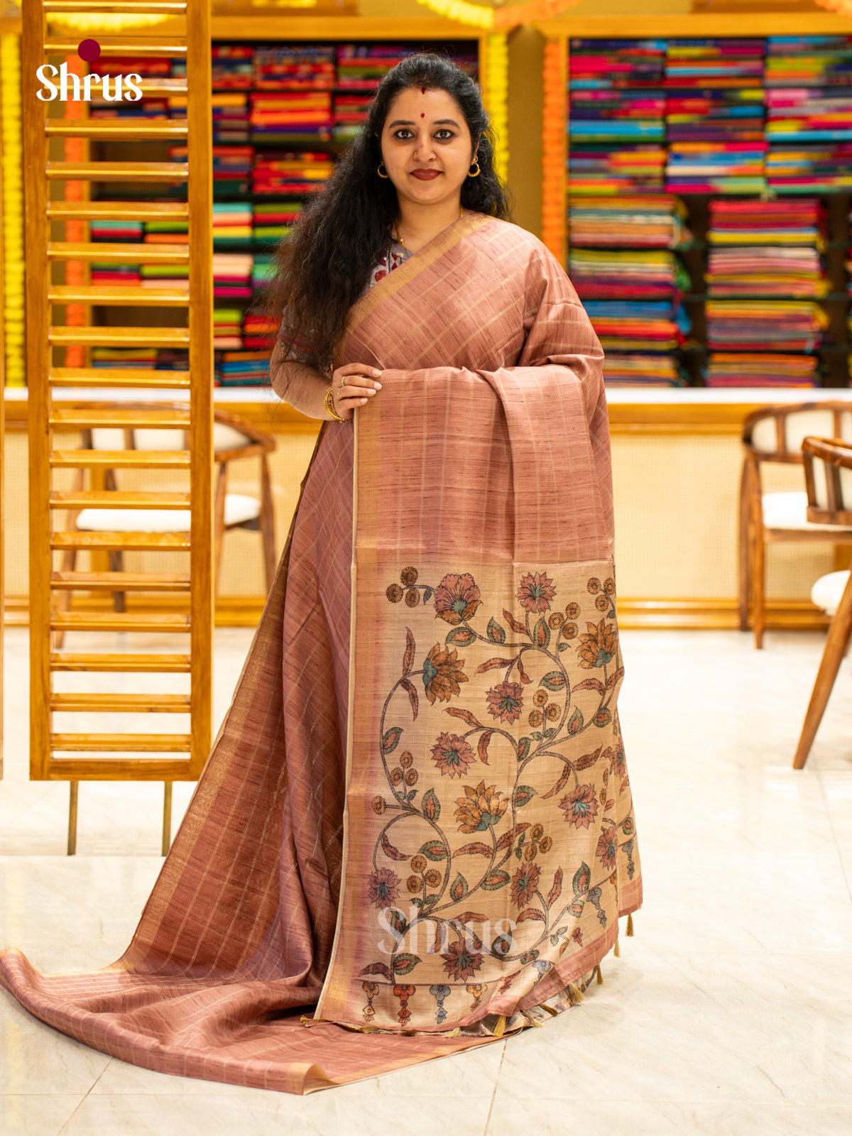 Printed Semi Tussar Saree - EJ04406