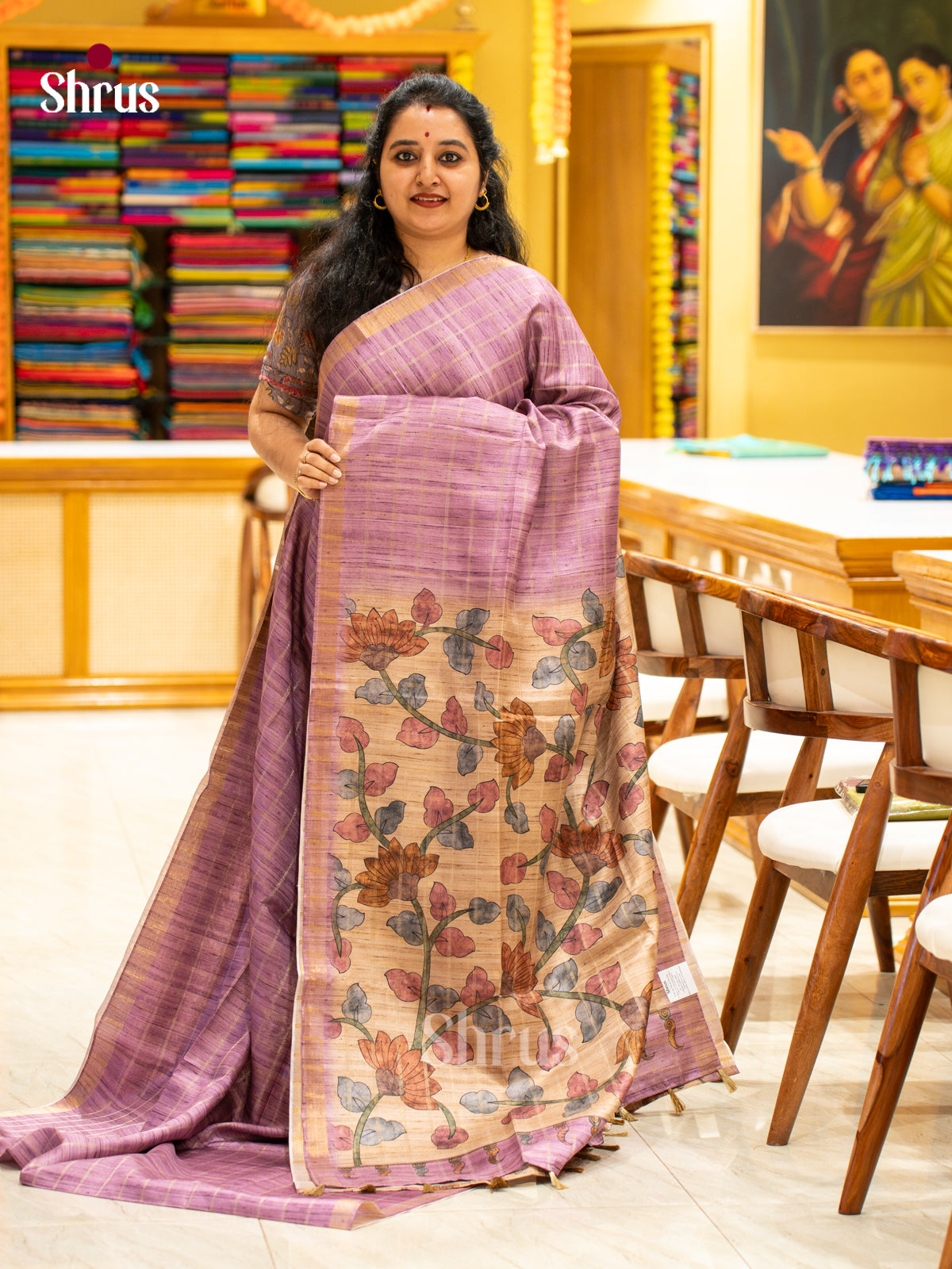Printed Semi Tussar Saree - EJ04409