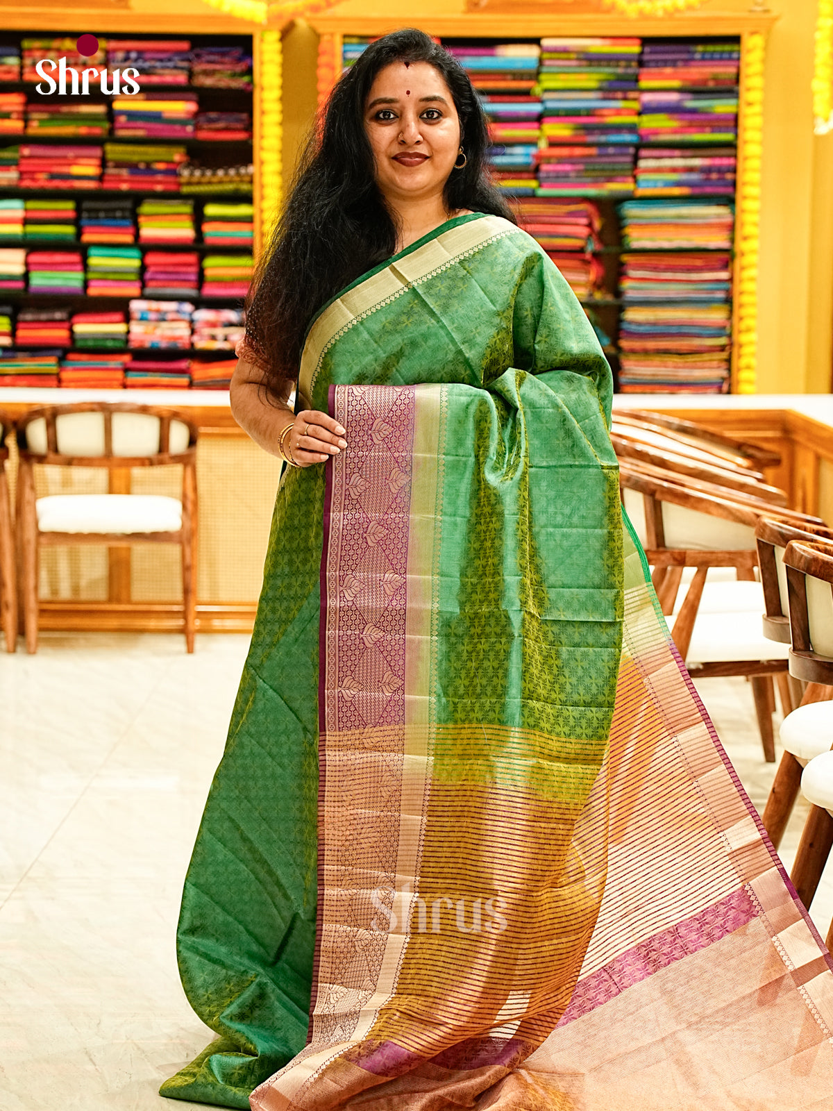 Semi Rawsilk Saree - EJ05079