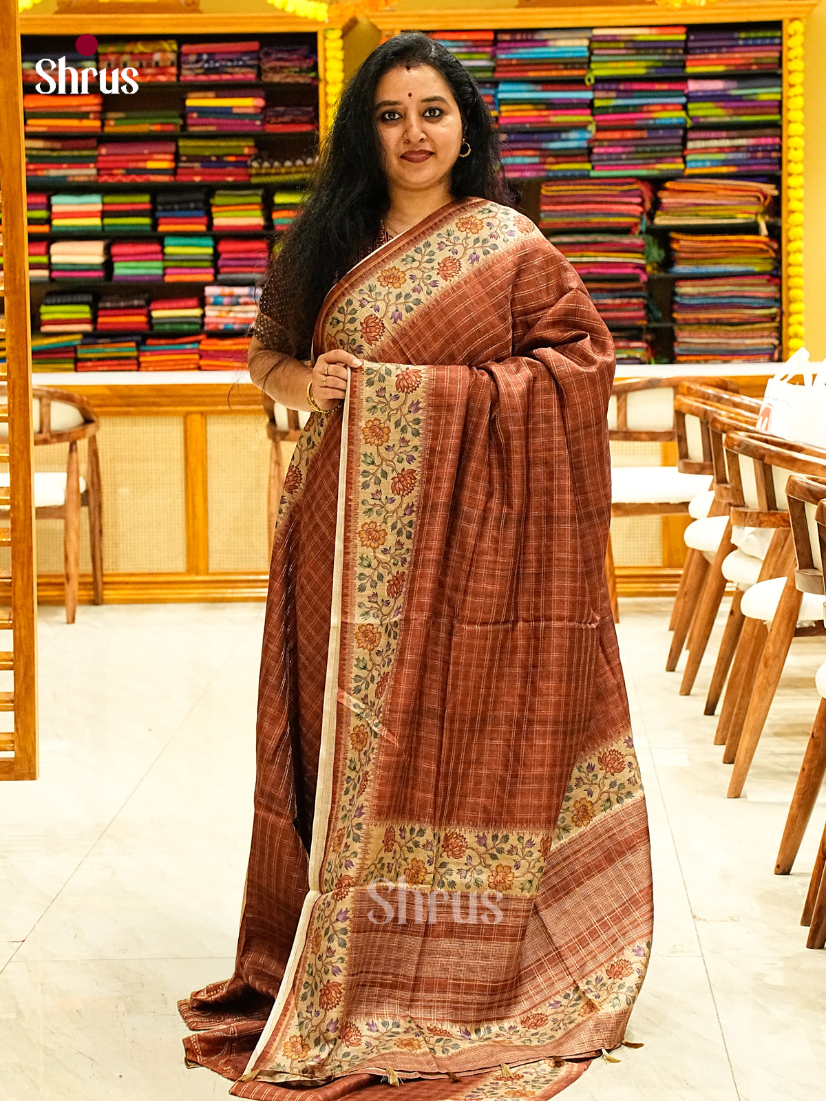 Semi Tussar Saree - EJ05126